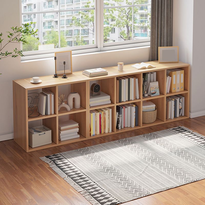 Wood Cubby Storage Bookcase Contemporary Children's Storage Bookcase