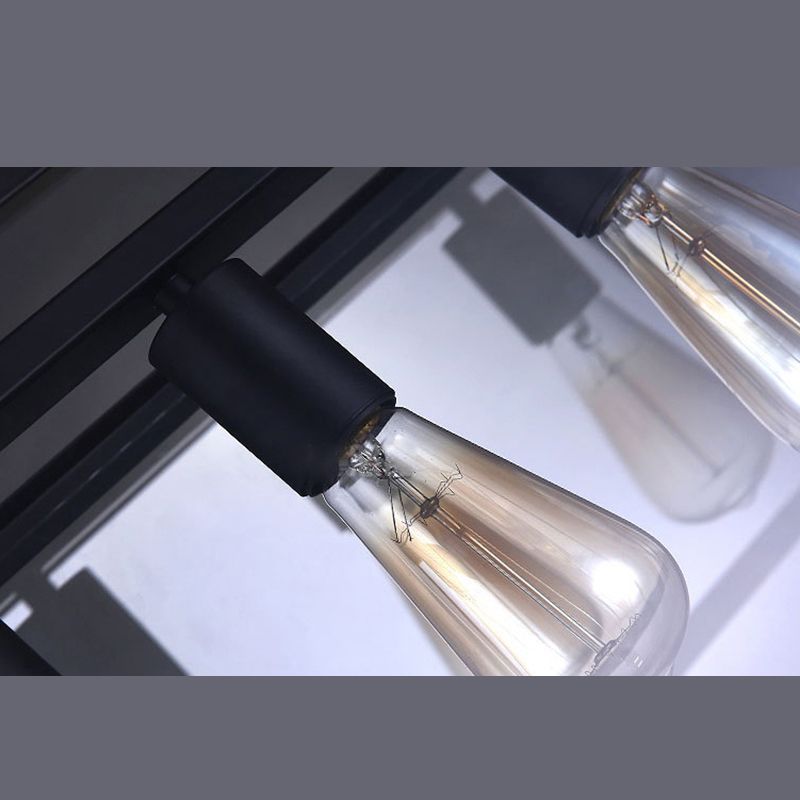 Vetro 4 luci isola a ciondolo luci trapezoids industrial isola lampade per bar