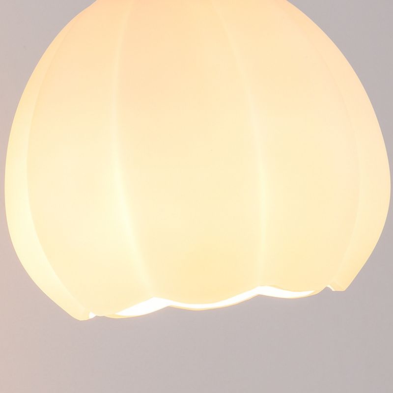 Contemporary Flush Mount Light Green Flush Mount Ceiling Light Fixture with Glass Shade