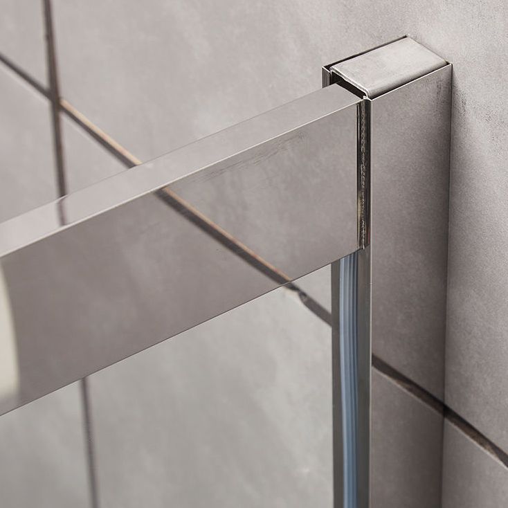Round 8mm Tempered Shower Enclosure with Fixed Panel and Double Handles