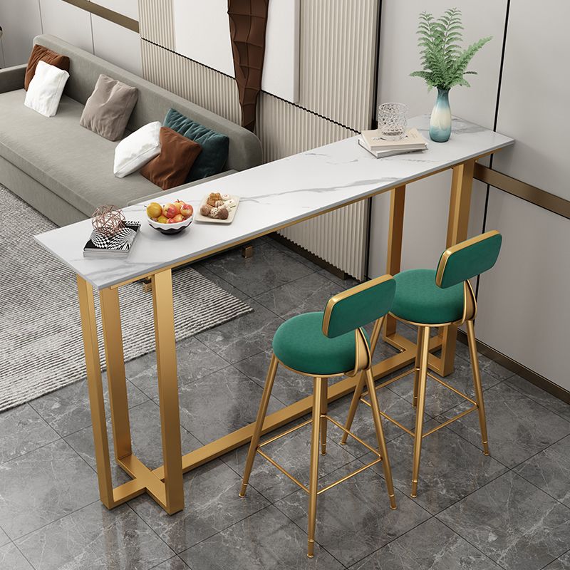Glam Indoor Bar Stool and Table Set 1/2/3 Pieces White Table and Stool Set