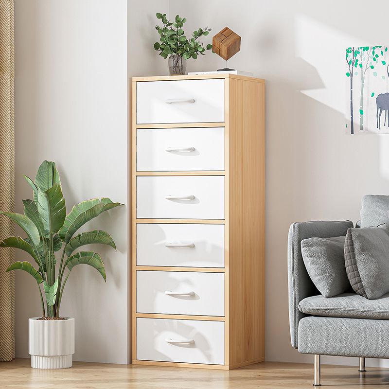Contemporary Wood Storage Cabinet Modern Drawers Included Accent Chest