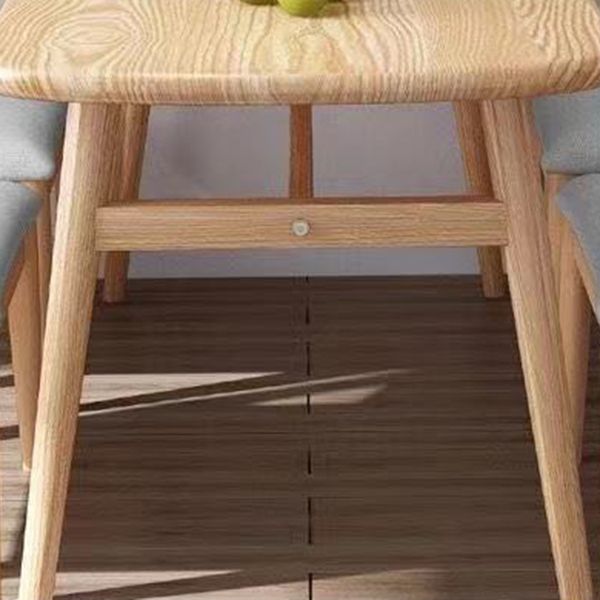 Dining Room Dinner Kitchen Table Oval Wooden 4 Legs Dining Table