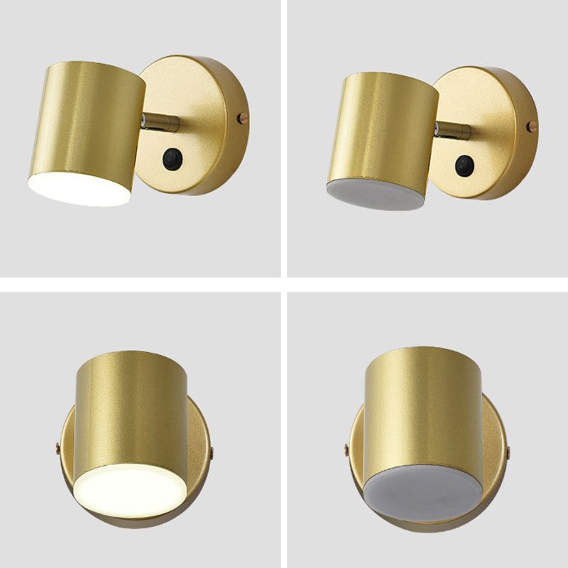 Luminaire à applique cylindrericale Métal de style moderne 1 appliques lumineuses