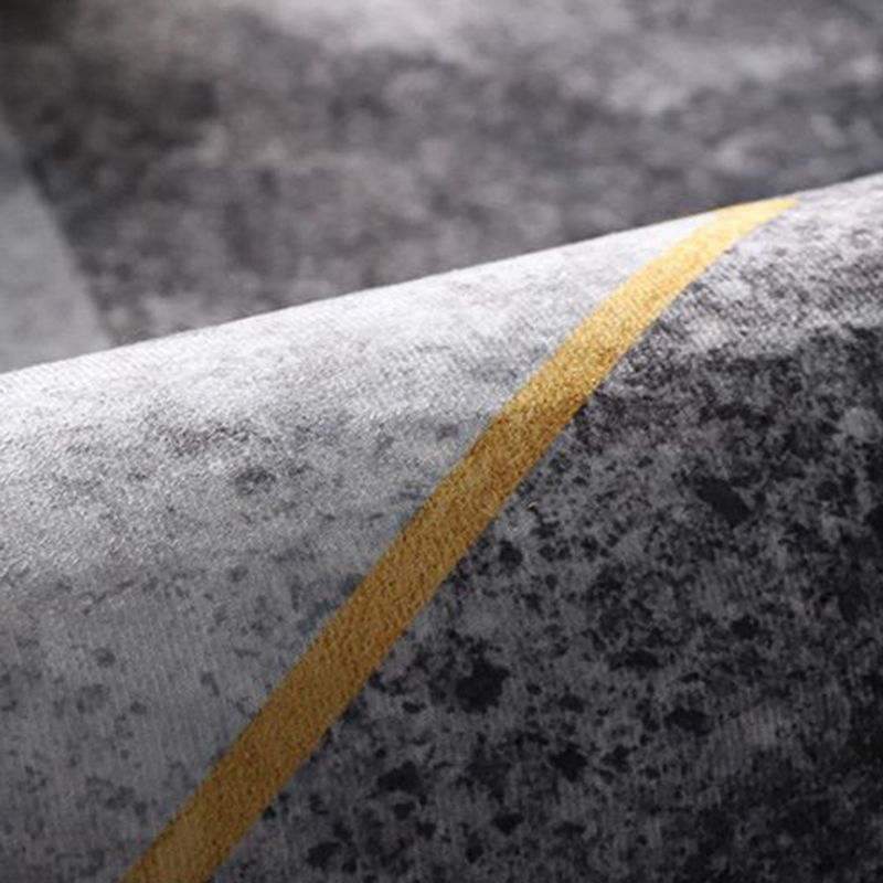 Area de tono gris de ocio alfombra de área de tono gris sencilable alfombra resistente a manchas de poliéster para decoración del hogar