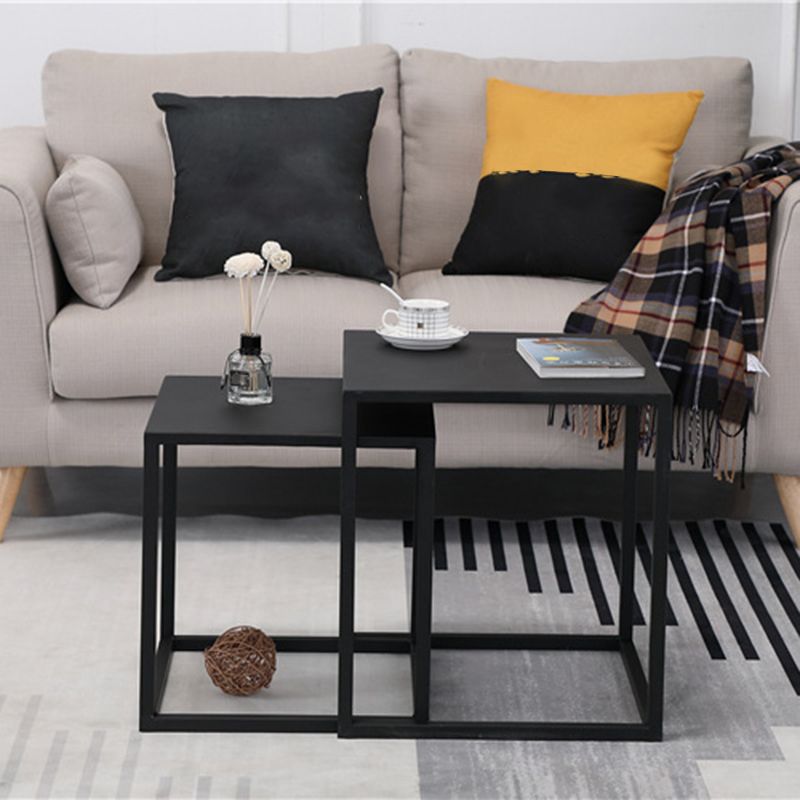 Frame 2 Nesting Coffee Table Mid-Century Metal Square Cocktail Table