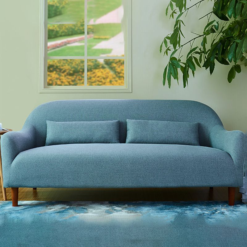 Contemporary 2-Seater 31.88" H Cotton Blend Flared Arm Loveseat