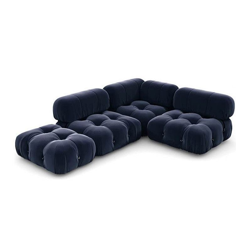 Modern Style Lamb Velvet Sofa Low Back Grey/white/orange/blue Sofa bed