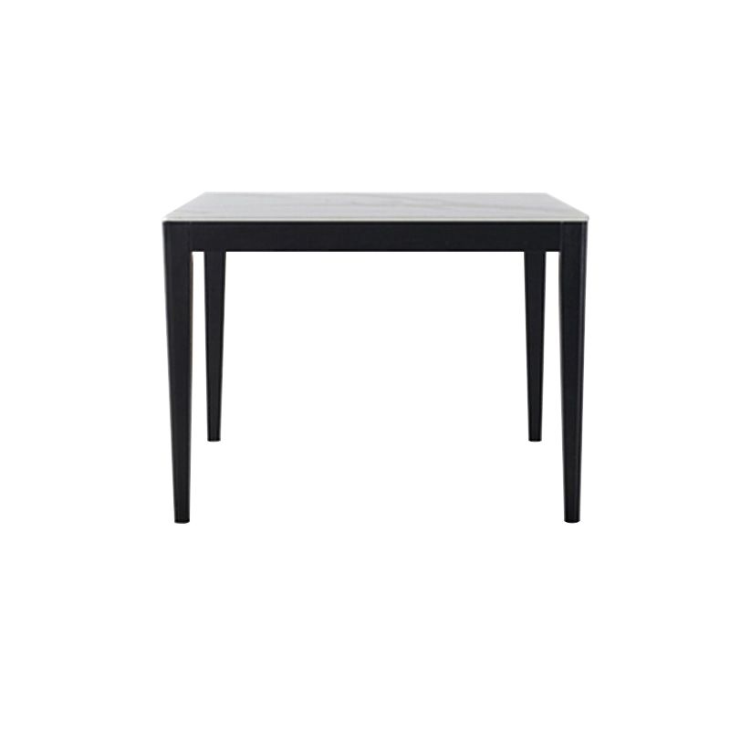Mesa de comedor de estilo industrial mesa de comedor de piedra cuadrada con 4 patas