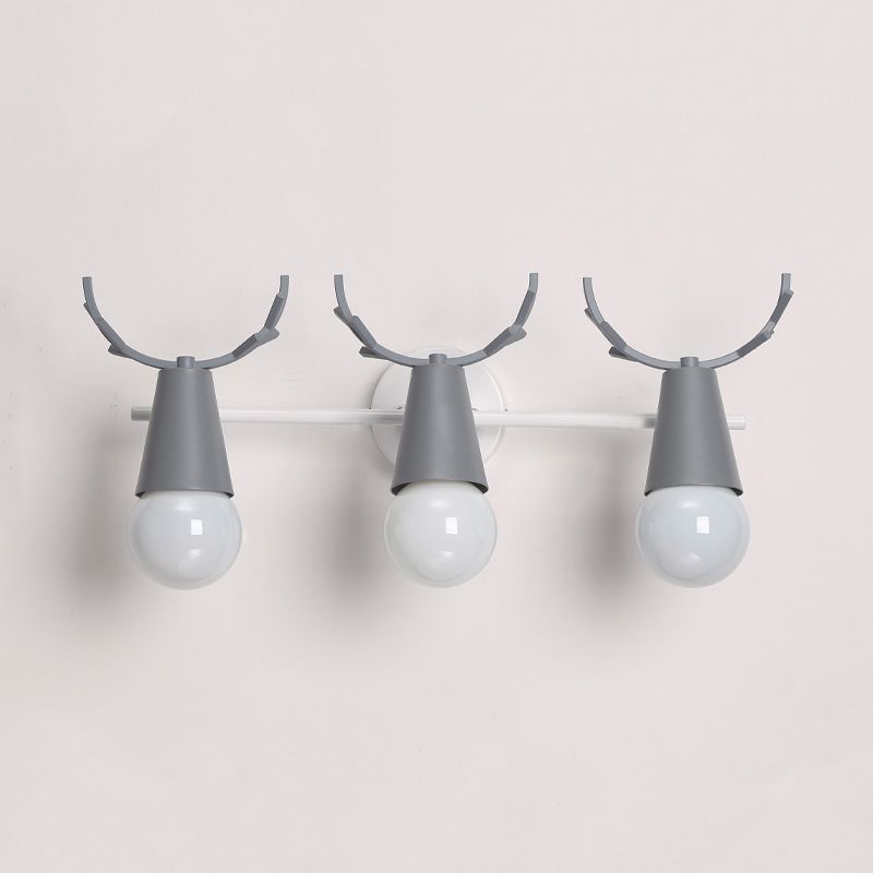 Modern Colorful Wall Sconce Light Creative Antlers Wall Light Fixture for Bedroom