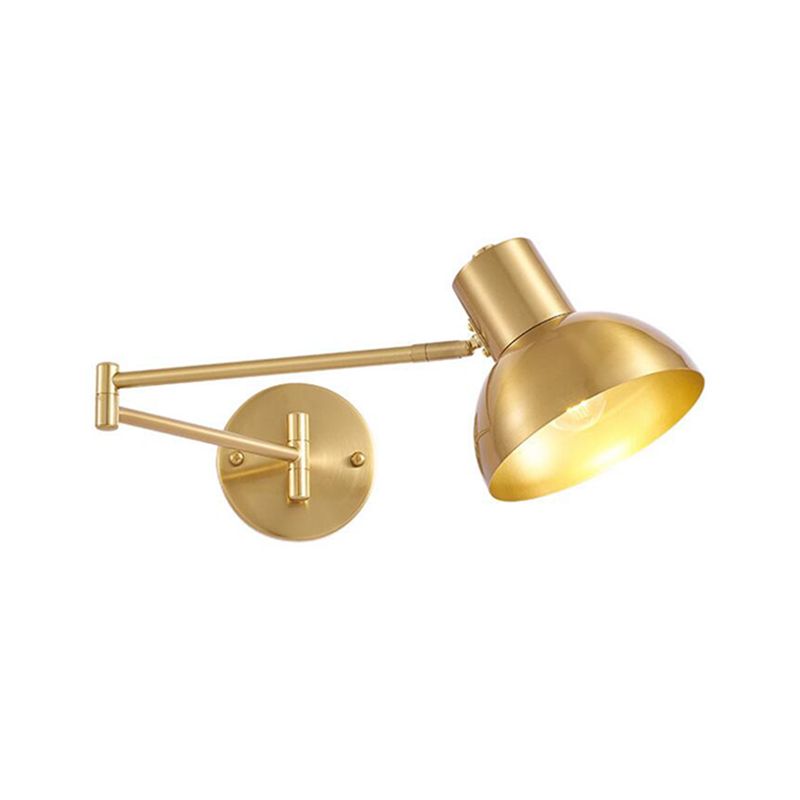 Postmoderne 1 Kopfmetall Wandleuchte Goldwandleuchte für den Untersuchungsraum