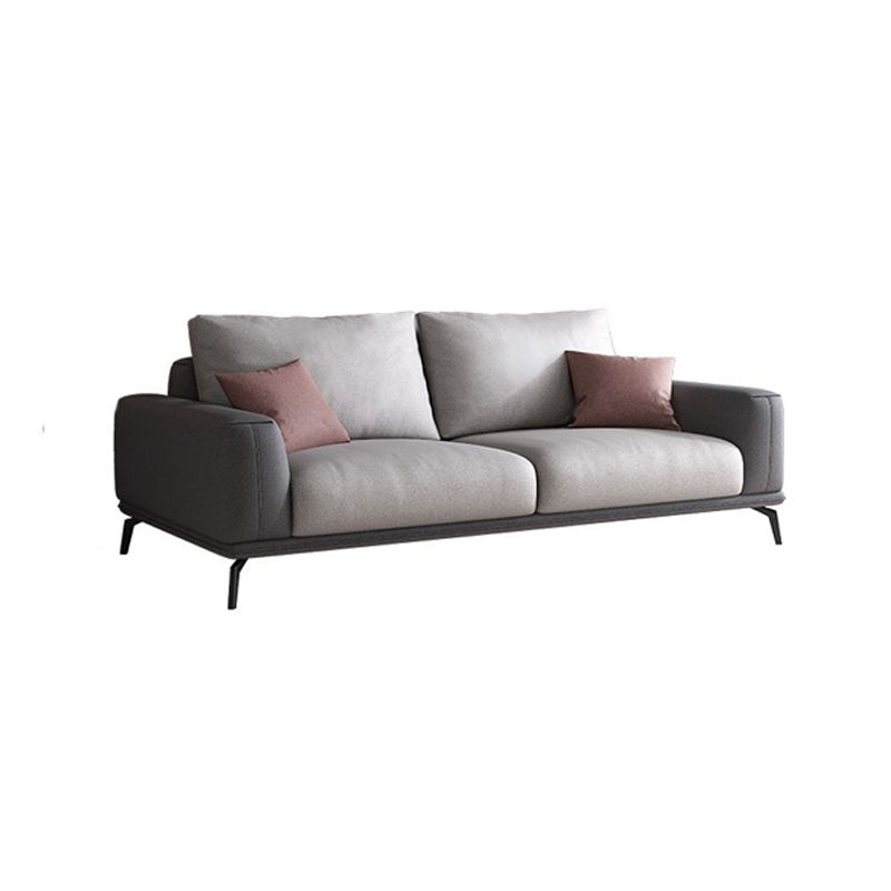 Faux Leather Sectionals/Sofa with Square Arm for Living Room