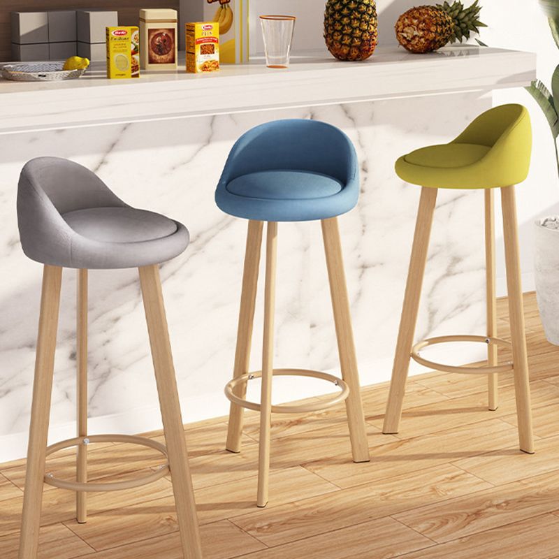 Taburete de bar sin brazos con respaldo moderno, taburete de bar de acero para el hogar con cojín