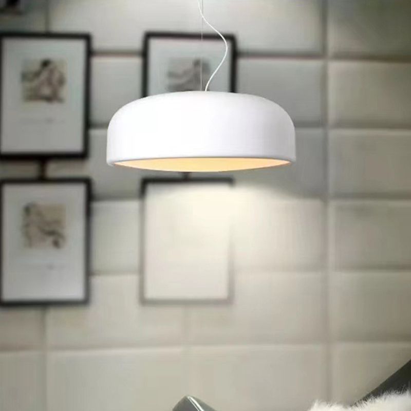 Polished Aluminum Alloy Modern Simplicity Hanging Light 4-Lights Acrylic Shade Suspension Pendant with 47" Adjustable Wire