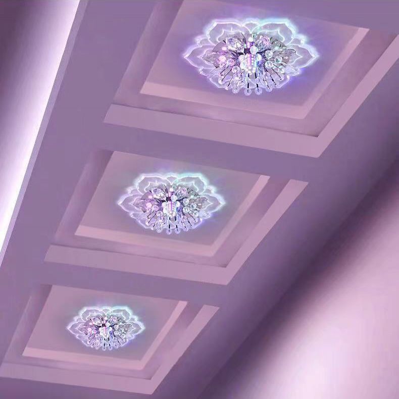 Fleur d'ébullition moderne Plafond des ébouillants Crystal Ceiling Lights