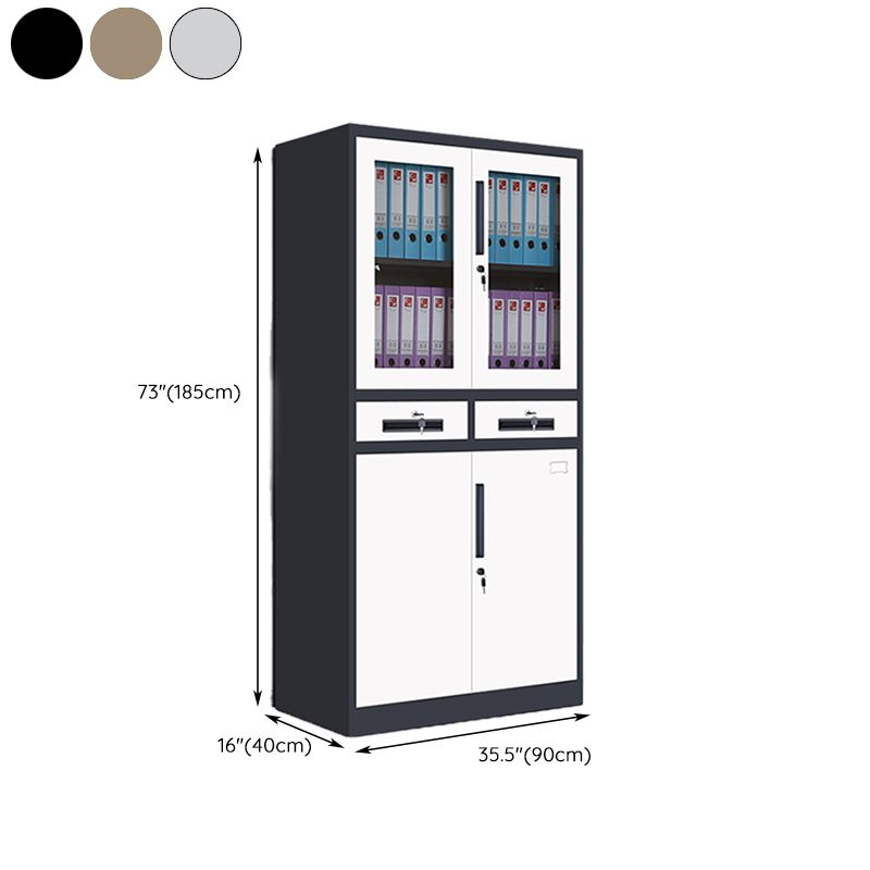 Metal Storage Filing Cabinet Contemporary Shelves Locking File Cabinet