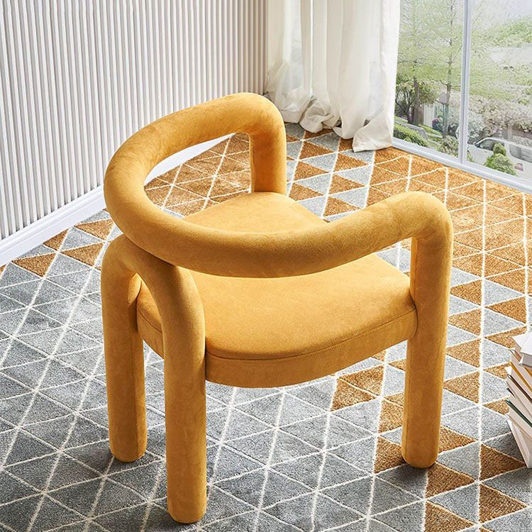 Contemporary Upholstered Side Chairs Open Back Side Chair for Home