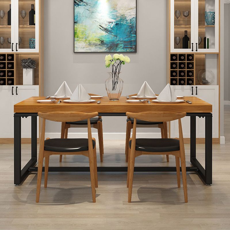 Modern 1/5 Pieces Dining Set Rectangle Pine Wood Dining Table for Kitchen Dining Room
