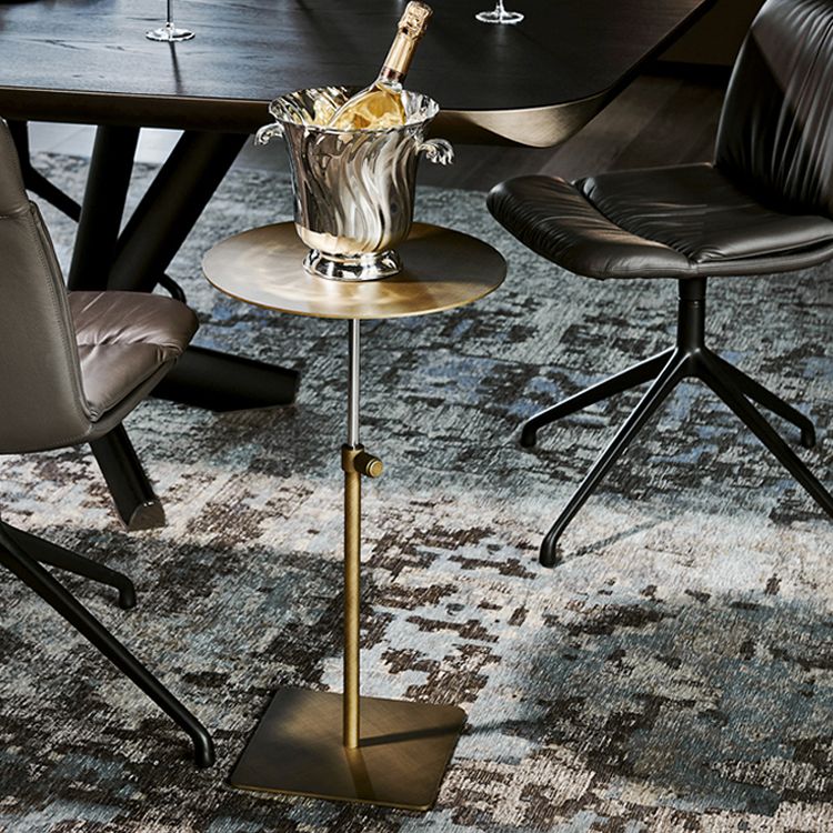 Stainless Steel Pedestal Cocktail Table Round/ Square Top Coffee Table