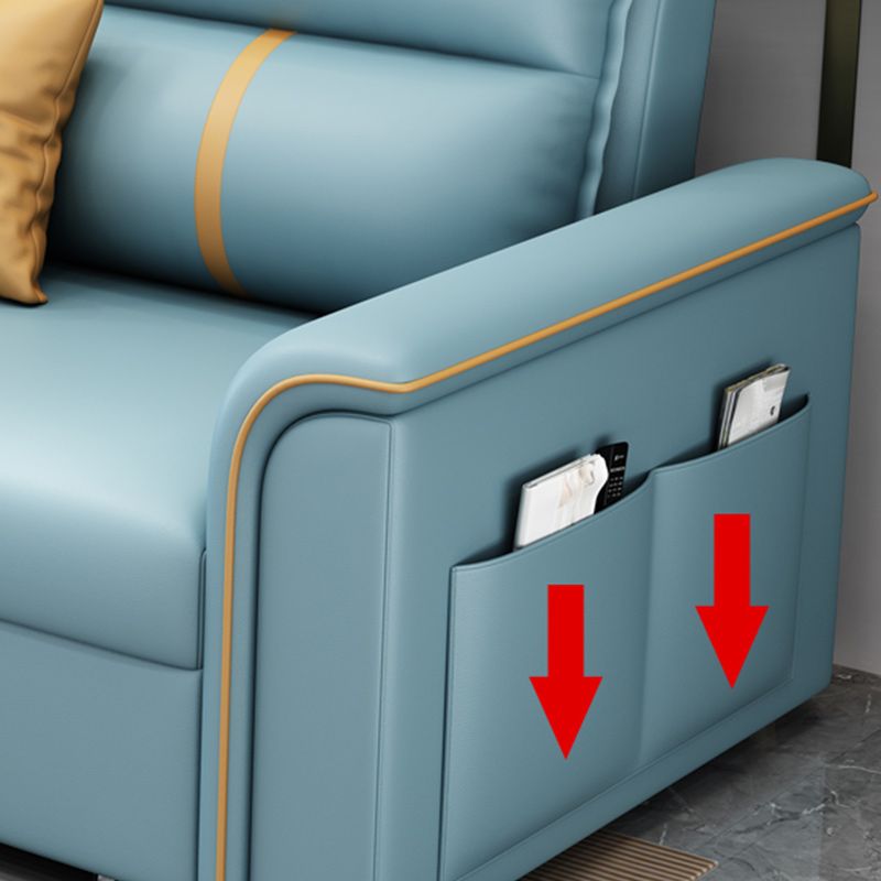 31" Wide Contemporary Sofa Bed Cushion Back Sleeper Sofa with Storage