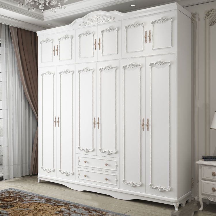 French Country Wardrobe Armoire Engineered Wood Wardrobe Cabinet