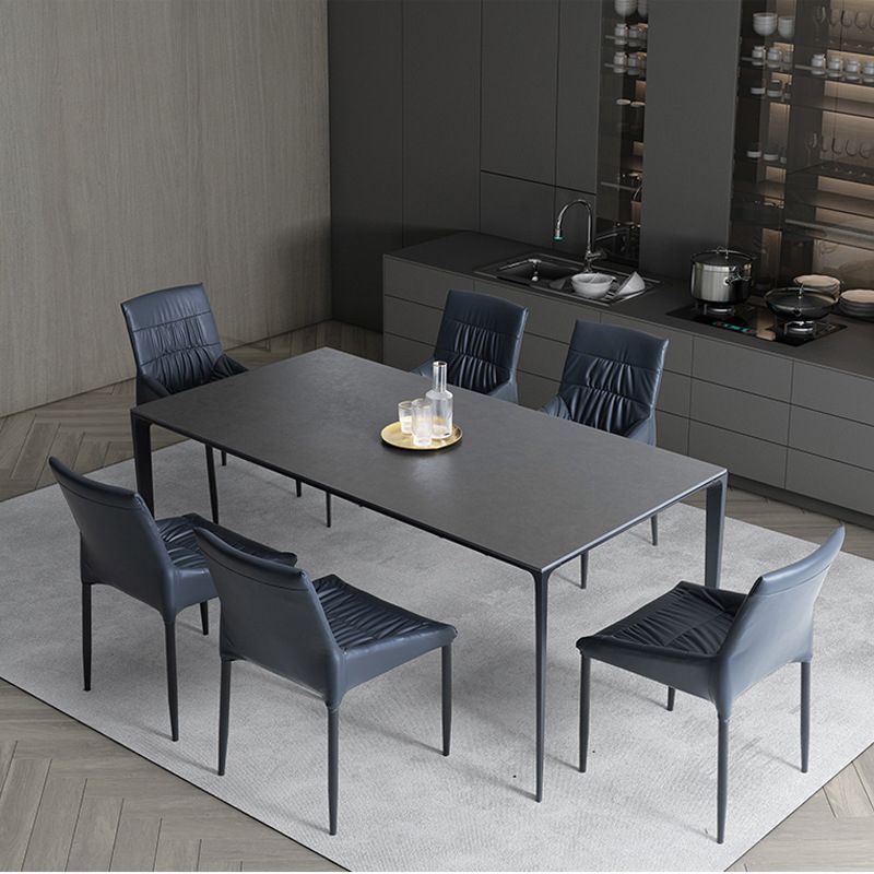 Designer Style 1/2/5/7 Pieces Rectangle Dining Set Sintered Stone Top Dinette Table Set