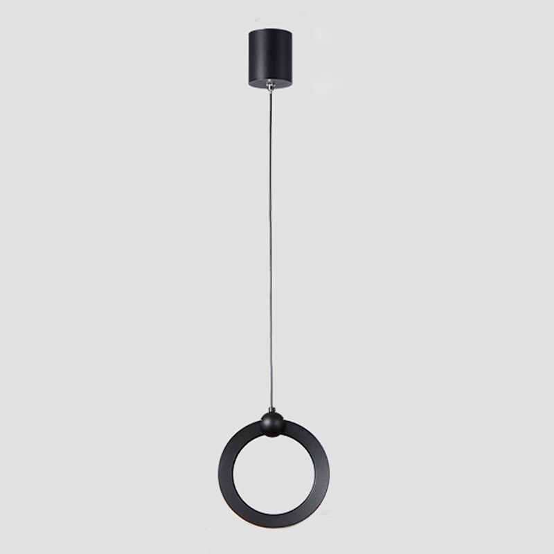Acryl cirkelvormige LED -hangende lamp in moderne minimalistische stijl aluminium hanglamp voor slaapkamer