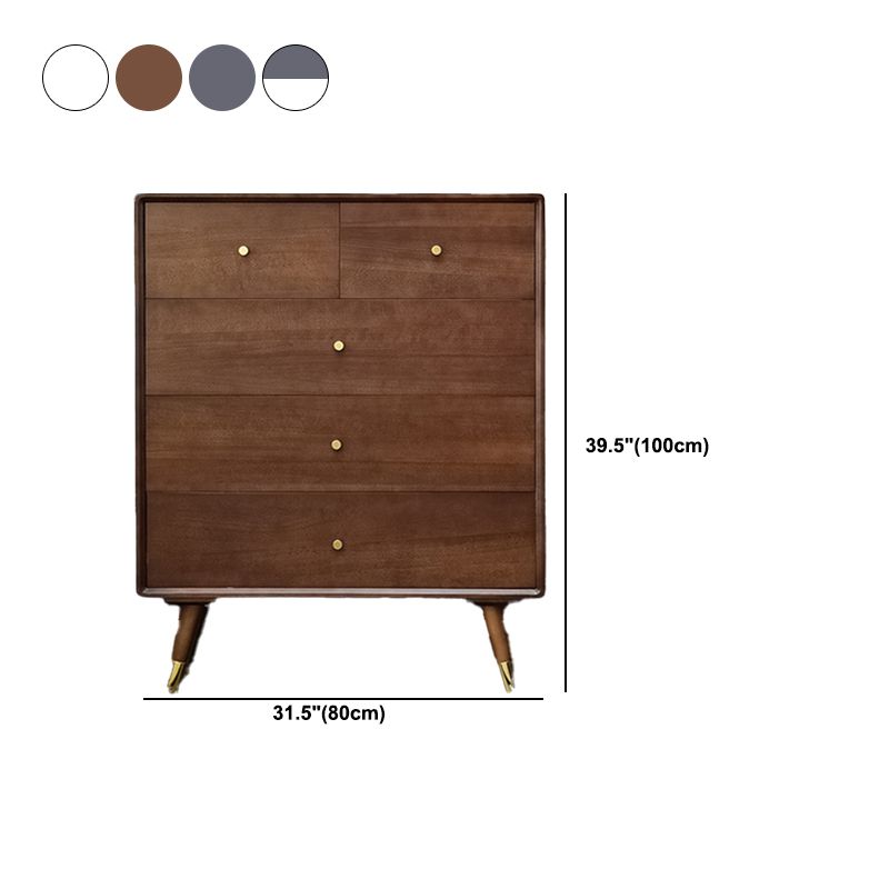 Solid Wood Accent Chest with Drawer Contemporary Side Cabinet