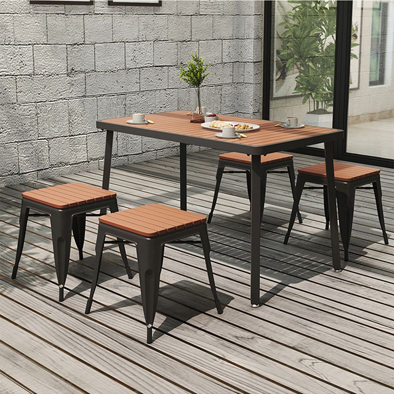 Contemporary Style Rectangle Table Set 1/2/3/5/7 Pieces Dining Set for Kitchen