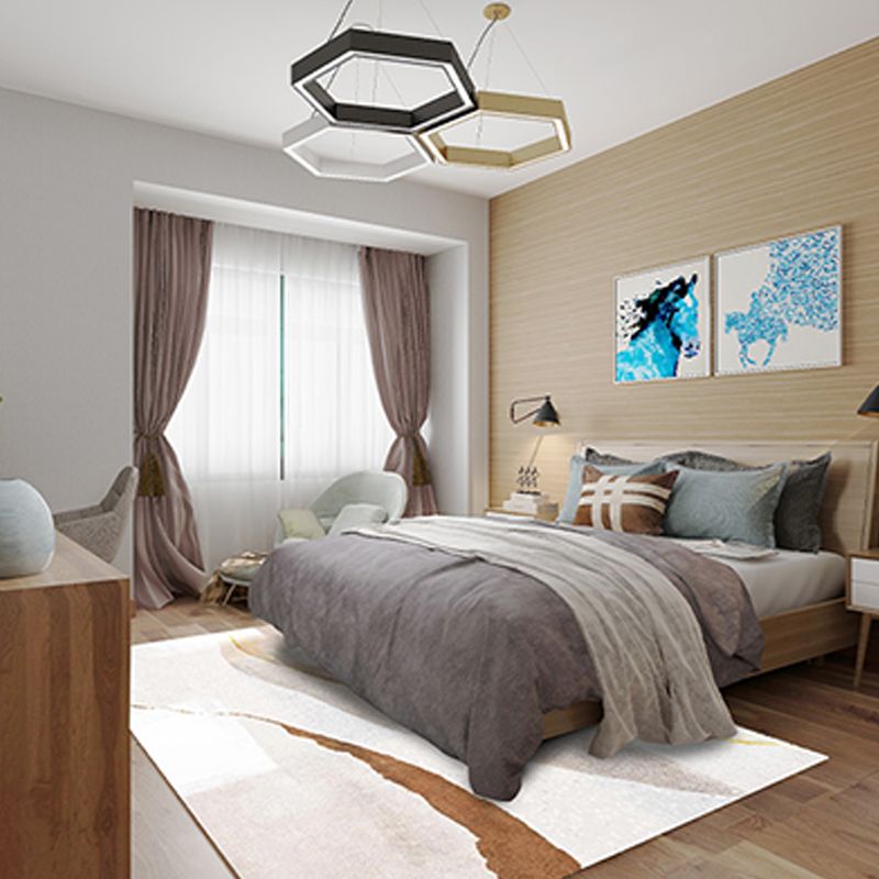 Ontspannende binnenkleed Polyester Samenvatting Afdrukken Tapijt Resistent gebied Tapijt voor woningdecoratie