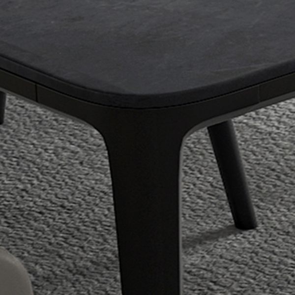 Contemporary Sintered Stone Rectangle Table Set 1/4/7 Pieces Dining Set