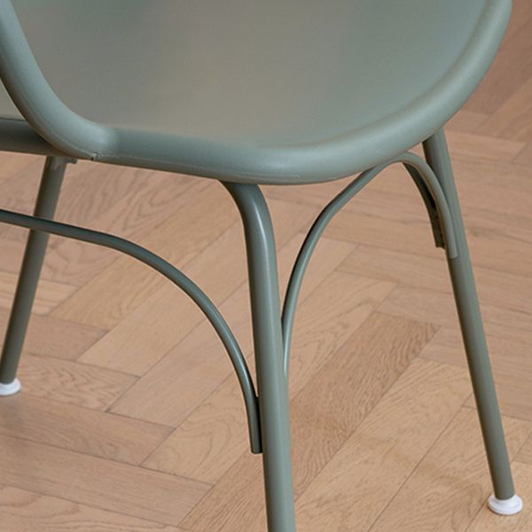 Sillas de comedor de cocina de estilo industrial, sillas laterales con brazo de comedor con patas de metal