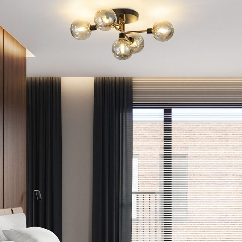 Nordic Luxury Flush Mount Illuminazione Illuminazione Creative Round Flush Mount Plafoniera per Camera da letto