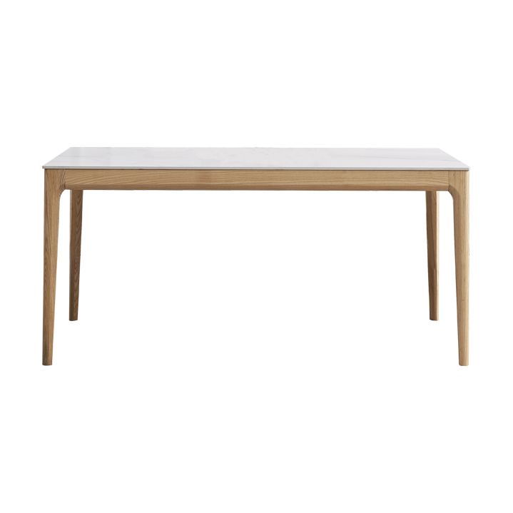 Dining Room Set Minimalist with Solid Wood Table and Upholstered Chairs