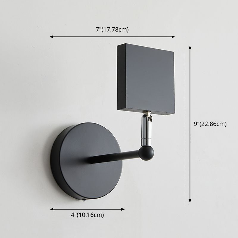 Lampada a parete a LED armata a 1 luce moderna a parete in metallo Montaggio per soggiorno