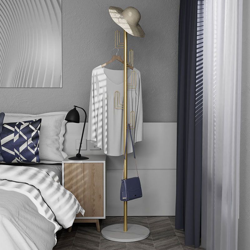 Luxurious Free Standing Coat Rack Metal Coat Hanger for Living Room