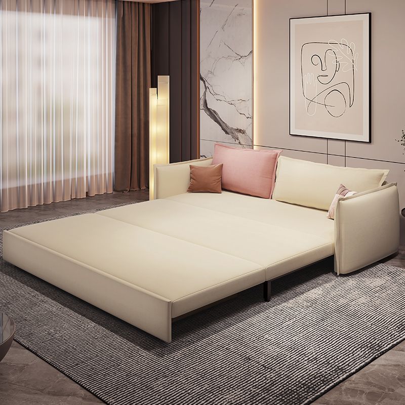 Loose Back Convertible Settee Loveseat Square Arm Standard Bed Settee