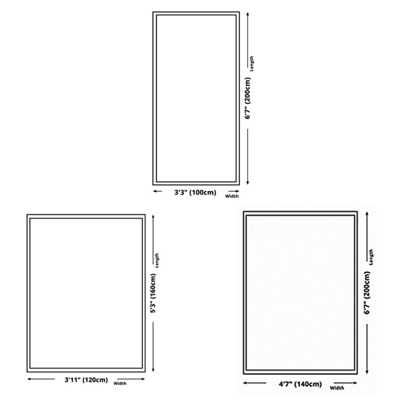 Contemporary Geometric Print Carpet Polyester Rug Stain Resistant Area Carpet for Home Decoration