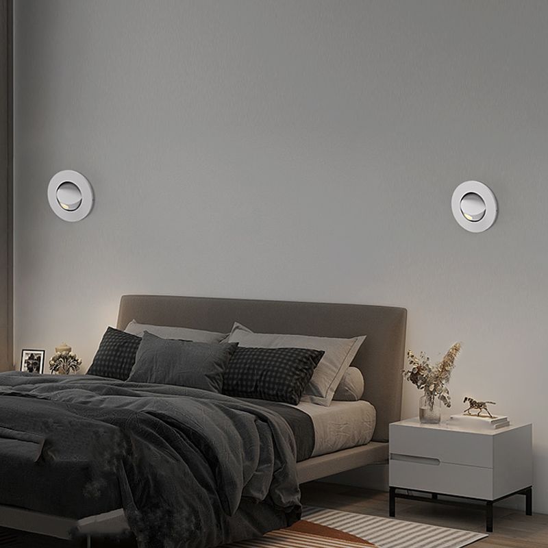 Geometric Shade Metal Wall Sconce Modern Style 1 Light Wall Mount Lighting