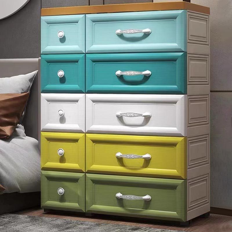 Contemporary Non-Hanging Armoire Plastic Wardrobe Closet,29.13" D x 13.78" W x 39.37" H