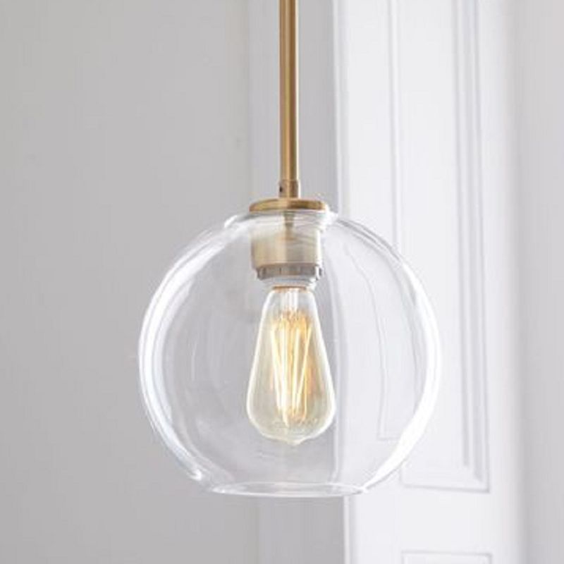 Nordic Style Anhänger Leichtkugel Formbirnen -Deckenlampe mit Glasschatten für Schlafzimmer