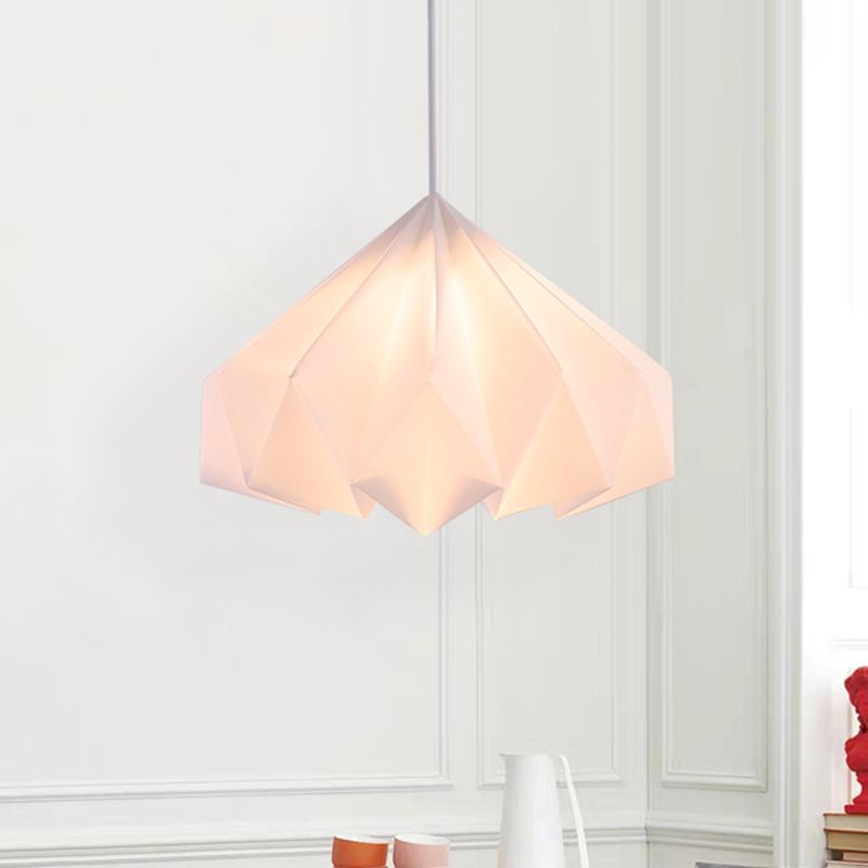 Acryl-Spezialkegel hängende Beleuchtung Modernismus 1-Kopf-Deckenlampe in Weiß