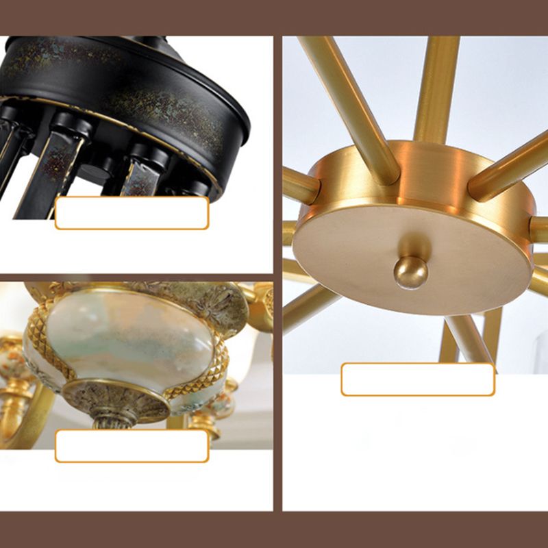 Brass Armed Vanity Light Fixture American Style Vanity Mirror Lights in Prismatic Glass Shade