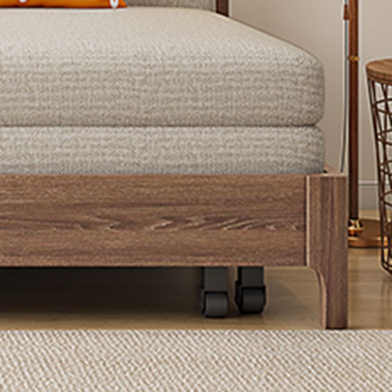 31" Wide Scandinavian Sleeper Sofa Futon Wood Foldable Sleeper Sofa