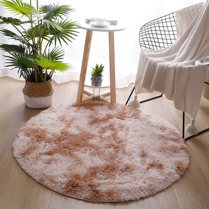 Round Area Rug Polyester Tapijt binnen Tapijt voor slaapkamerdecoratie