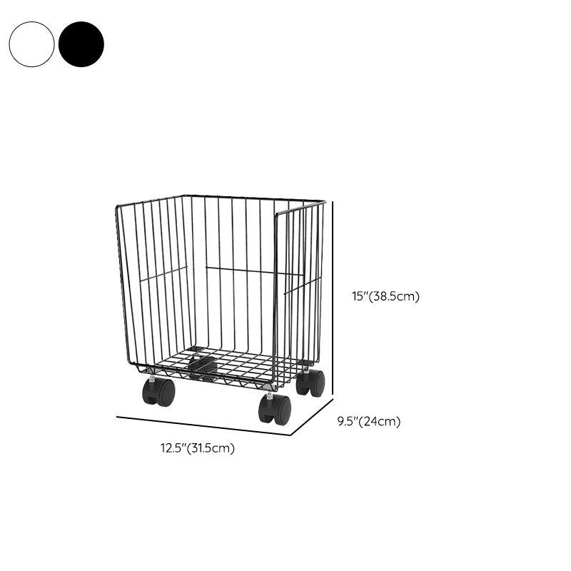 Floating Industrial Bookshelf Metal Frame Bookcase with Shelves