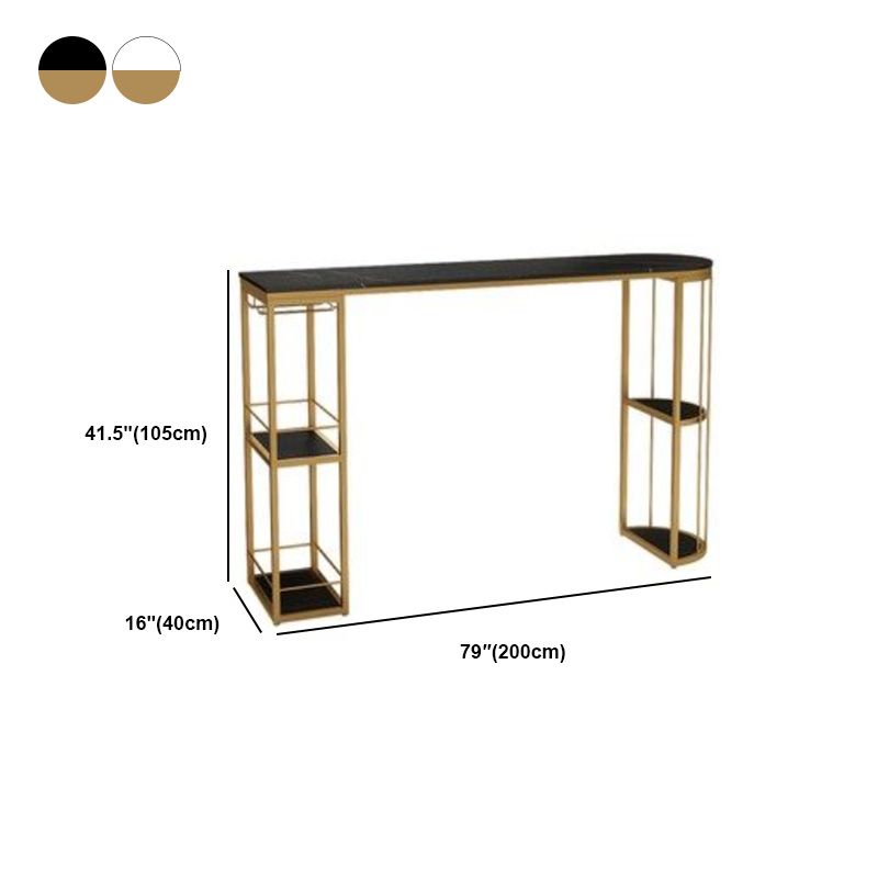 Glam Oval Bar Table and Stools 1/2/3 Pieces Bar Pub Table Set