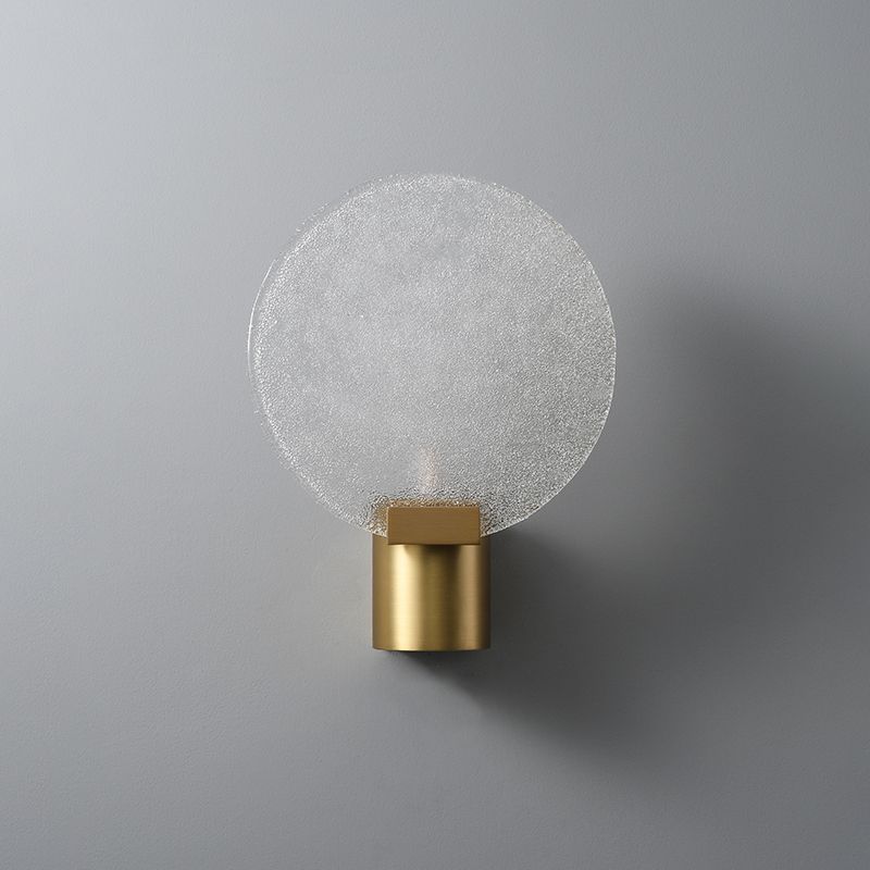 Moderne stijl cirkelvormige wand gemonteerd lamp metaal 1 lichte wandverlichtingsarmaturen