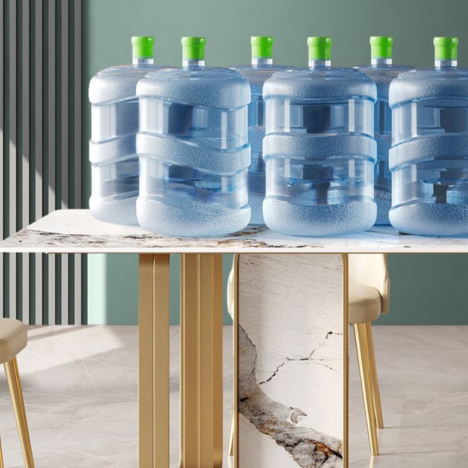 Glam Style Rectangle Table Set 1/4/5/7 Pieces Dining Set for Kitchen