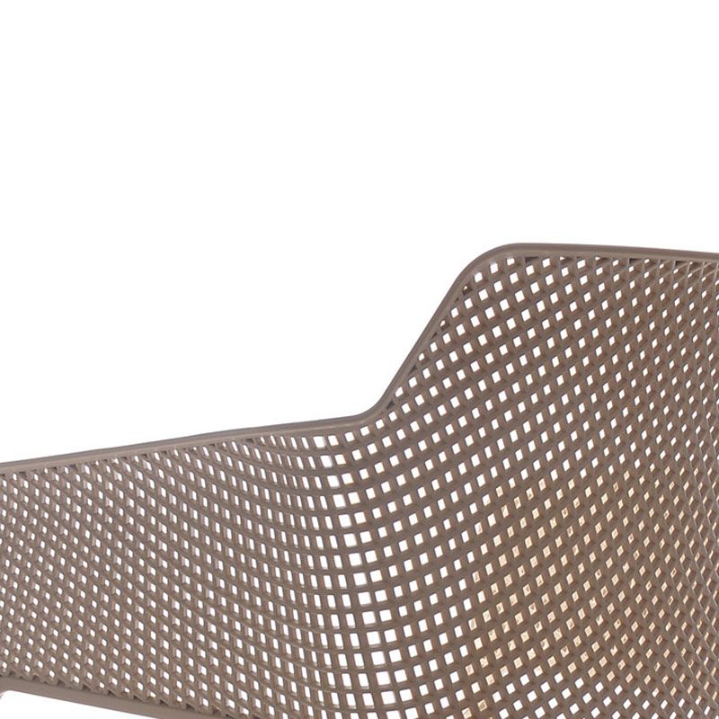 Contemporary Kitchen Dining Arm Chair Plastic Dining Armchair